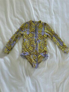 Pink Chicken Girls Arden Suit - Lavender Stem Floral, 3